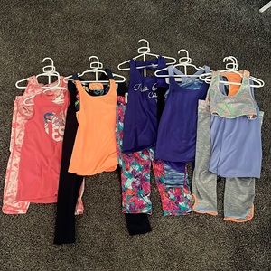 Lot of girls size 10/12 exercise clothes